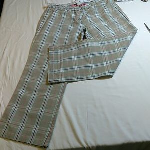 Blue dot ladies cropped pants